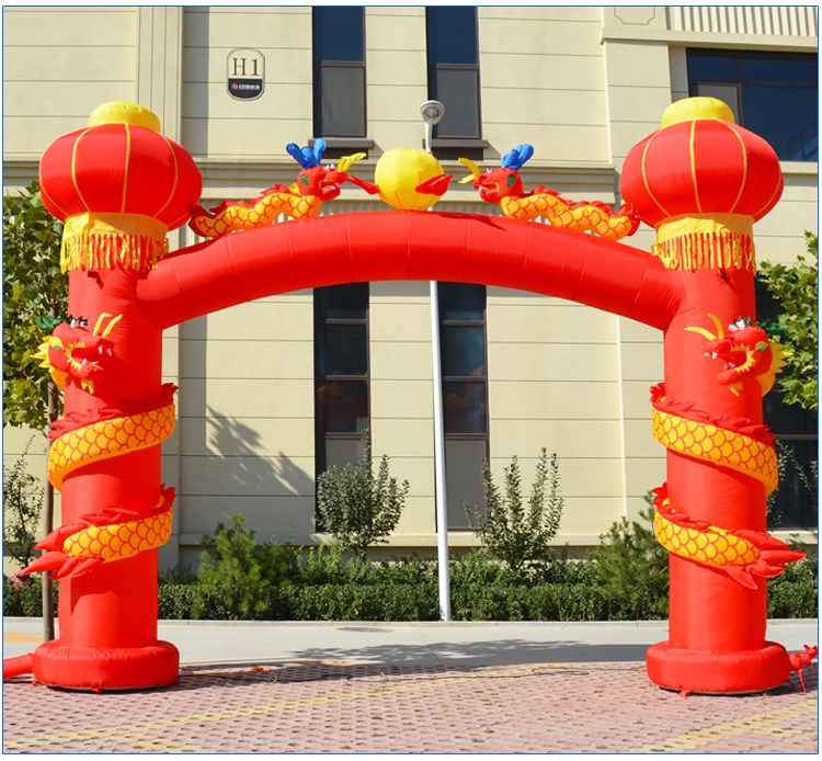 秦州充气灯笼柱拱门
